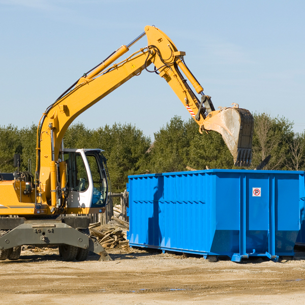 can i choose the location where the residential dumpster will be placed in Alliance